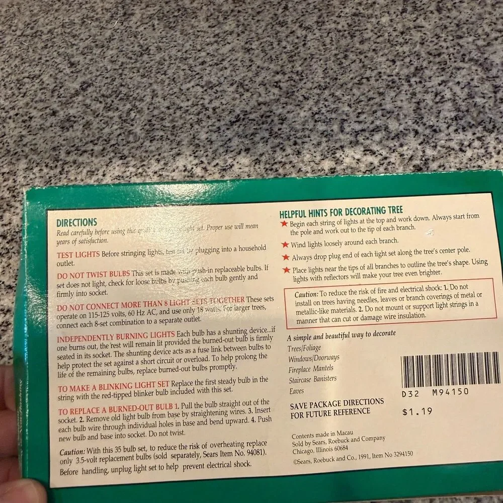 Sears brand christmas
